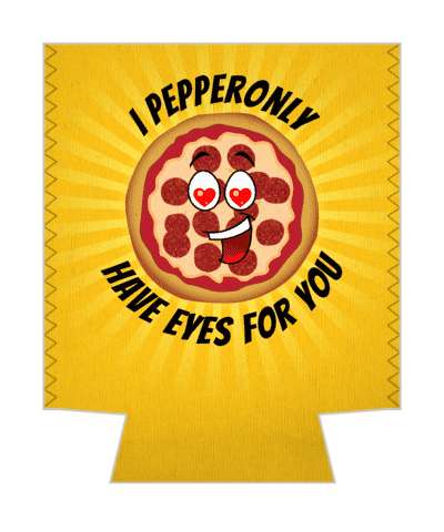 i pepperonly have eyes for you pepperoni love pun stickers, magnet