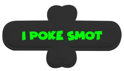 i poke smot smoke pot wordplay funny stickers, magnet