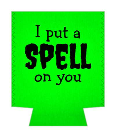 i put a spell on you green black stickers, magnet
