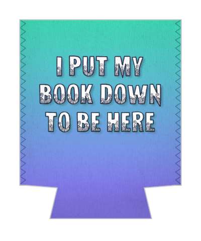 i put my book down to be here funny bookworm fan stickers, magnet