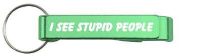 i see stupid people fun parody stickers, magnet
