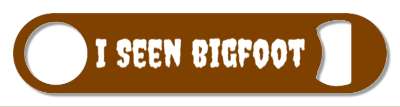 i seen bigfoot sasquatch funny brown white creepy stickers, magnet