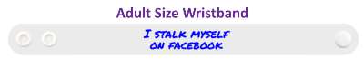 i stalk myself on facebook humor stickers, magnet
