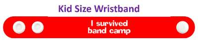 i survived band camp funny novelty stickers, magnet