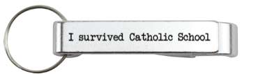 i survived catholic school church stickers, magnet