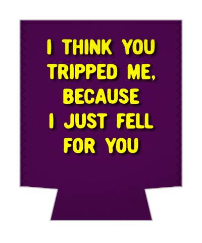 i think you just tripped me cause i just fell for you pickup line stickers, magnet