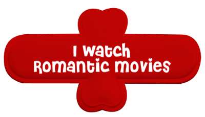 i watch romantic movies films stickers, magnet