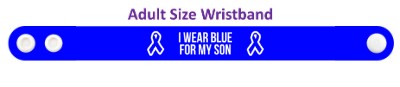 i wear blue for my son colon cancer awareness wristband