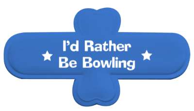 id rather be bowling novelty fun stickers, magnet