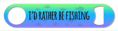 id rather be fishing colorful silhouettes fish stickers, magnet