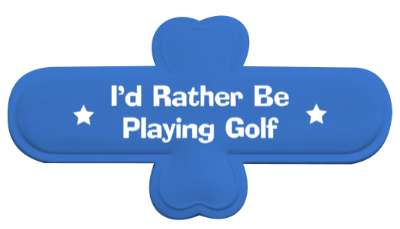 id rather be playing golf preference stickers, magnet
