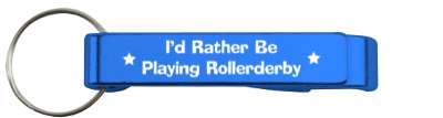id rather be playing rollerderby fan fun stickers, magnet