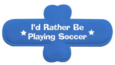 id rather be playing soccer cool stickers, magnet