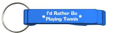 id rather be playing tennis fan stickers, magnet