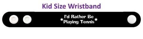 id rather be playing tennis fun stickers, magnet