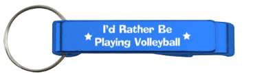 id rather be playing volleyball committed stickers, magnet