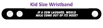 if a cow laughed would milk come out of its nose haha stickers, magnet
