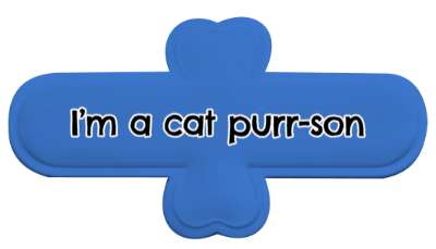 im a cat purrson wordplay stickers, magnet