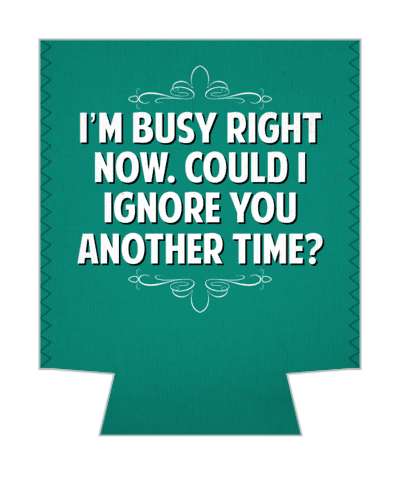 im busy right now could i ignore you another time witty insults stickers, magnet