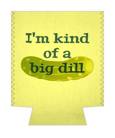 im kind of a big dill pickle big deal pun stickers, magnet
