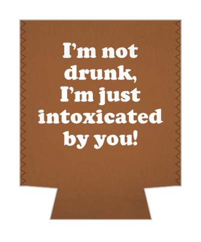 im not drunk im just intoxicated by you pickup line stickers, magnet