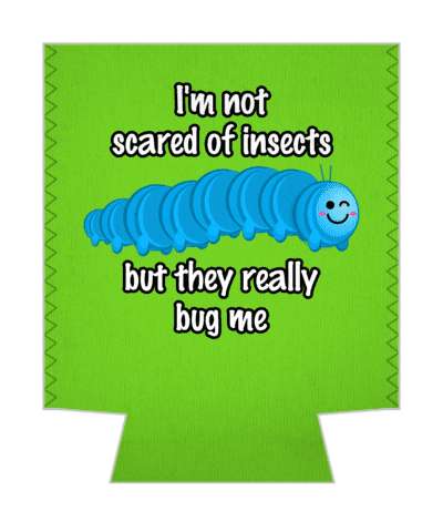 im not scared of insects but they really bug me pun stickers, magnet
