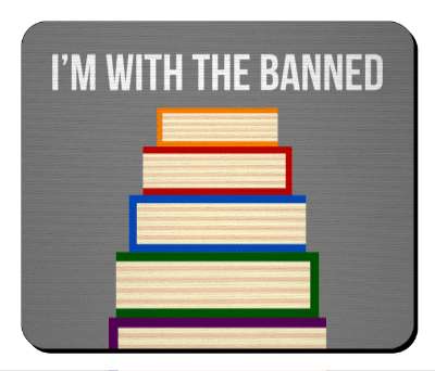 im with the banned books pile stickers, magnet