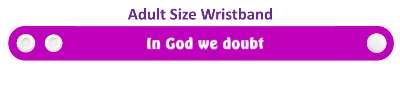 in god we doubt novelty wordplay stickers, magnet