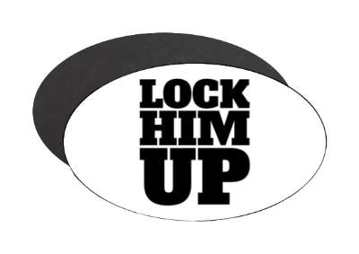 indictment lock him up trump gop president stickers, magnet