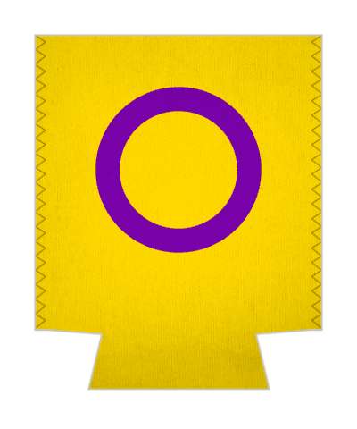 intersex pride flag lgbtq colors classic stickers, magnet
