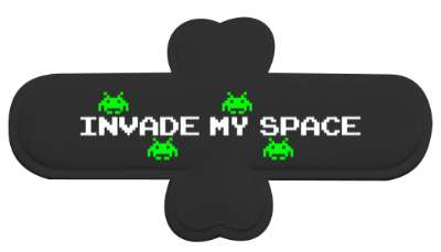 invade my space arcade aliens space invaders stickers, magnet
