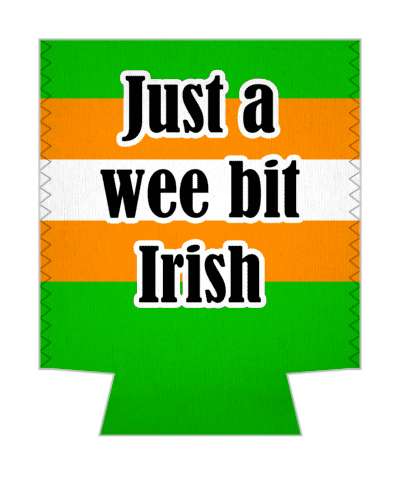 irish flag colors just a wee bit stickers, magnet