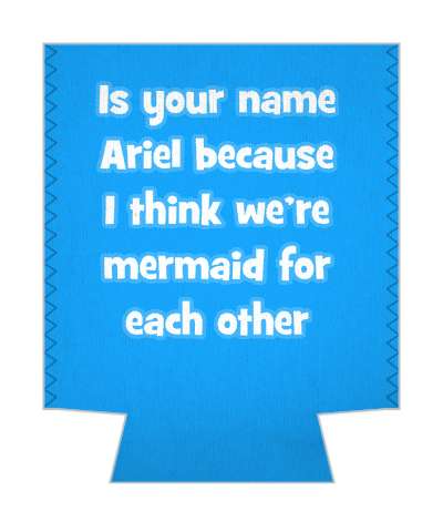 is your name ariel because i think mermaid for each other pickup line stickers, magnet