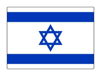 israel flag colors israelian country stickers, magnet