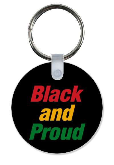 italic black and proud pan african flag stickers, magnet
