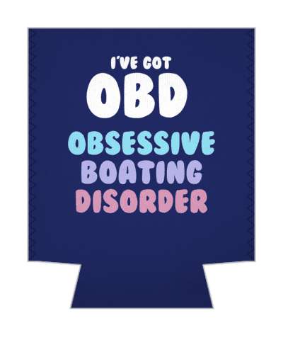 ive got obd obsessive boating disorder funny fanatic stickers, magnet