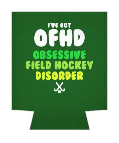 ive got ofhd obsessive field hockey disorder crossed sticks stickers, magnet