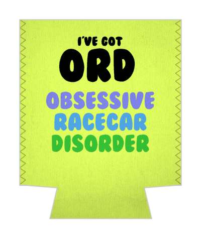 ive got ord obsessive racecar disorder funny stickers, magnet