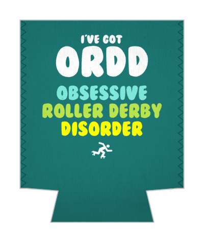 ive got ordd obsessive roller derby disorder funny stickers, magnet