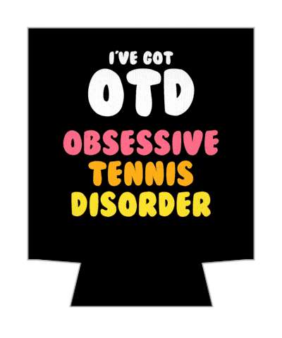 ive got otd obsessive tennis disorder funny sports humor stickers, magnet
