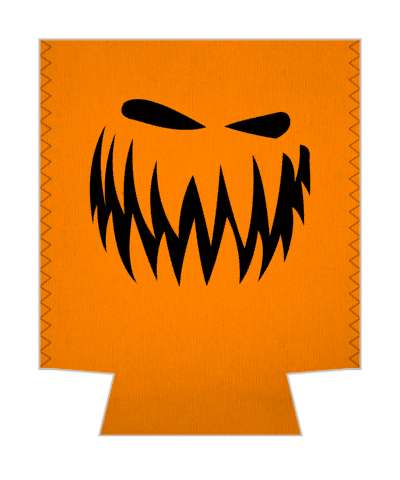 jack o lantern pumpkin face scary orange black stickers, magnet