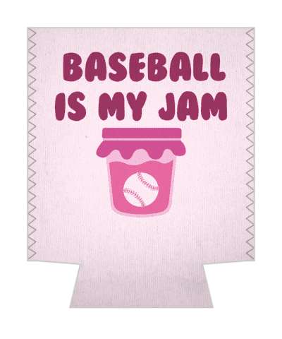 jam with ball in jar baseball is my jam wordplay pun stickers, magnet