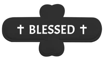 jesus cross blessed christian stickers, magnet
