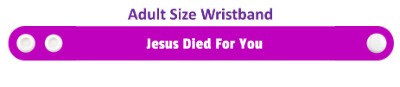 jesus died for you wristband