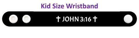 john 316 blue crosses wristband