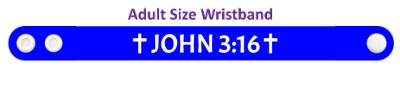 john 316 blue wristband