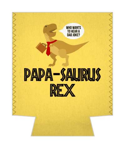 joke funny papa saurus rex who wants to hear a dad tie briefcase stickers, magnet