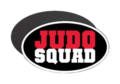 judo squad bold team stickers, magnet