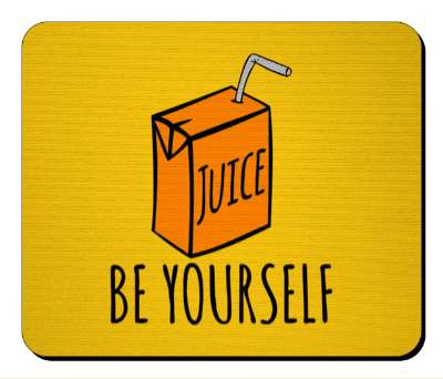 juice be yourself juicebox orange stickers, magnet