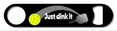 just dink it funny pickleball hitting ball stickers, magnet